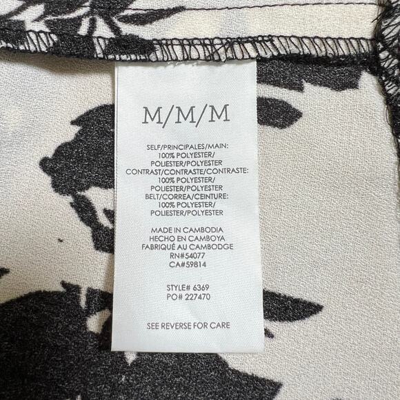 CAbi X-Factor Dress Black White Size Medium Spring‎ 2023 Work Party Cocktails - Picture 6 of 7